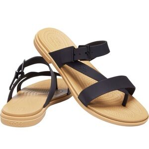 CROCS Women's Tulum Toe Post Sandals Size 10
